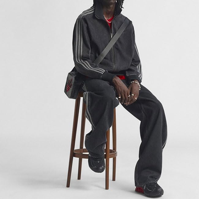 adidas Originals Firebird Træningsjakke Sort Denimjakke KD1516 Denim Herre [M-Sort (KD1516)]