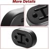 Exhaust Hanger Rubber 2 Holes, Universal Adjustable Exhaust Ulator Muffle