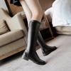 Mode Damen Schuhe 2024 Winterschuhe Wasserdichte Stiefel Warmes Fleece Bequem Weiche Sohle Hohe Stiefel Damen Plateau Schuhe Botas Mujer