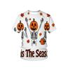Hot Selling Goth Halloween 3D Printed Men's T Shirt Horror Joker Skull Round Neck Short Sleeved Unisex T-shirt Tops Man Tee