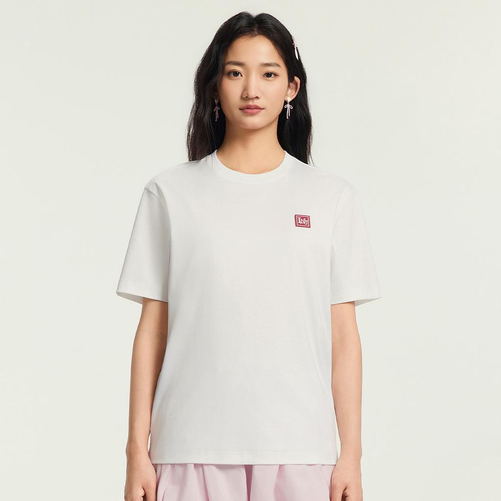 Li Ning Sports Life Collection T Shirt Unisex White ATSW283-1