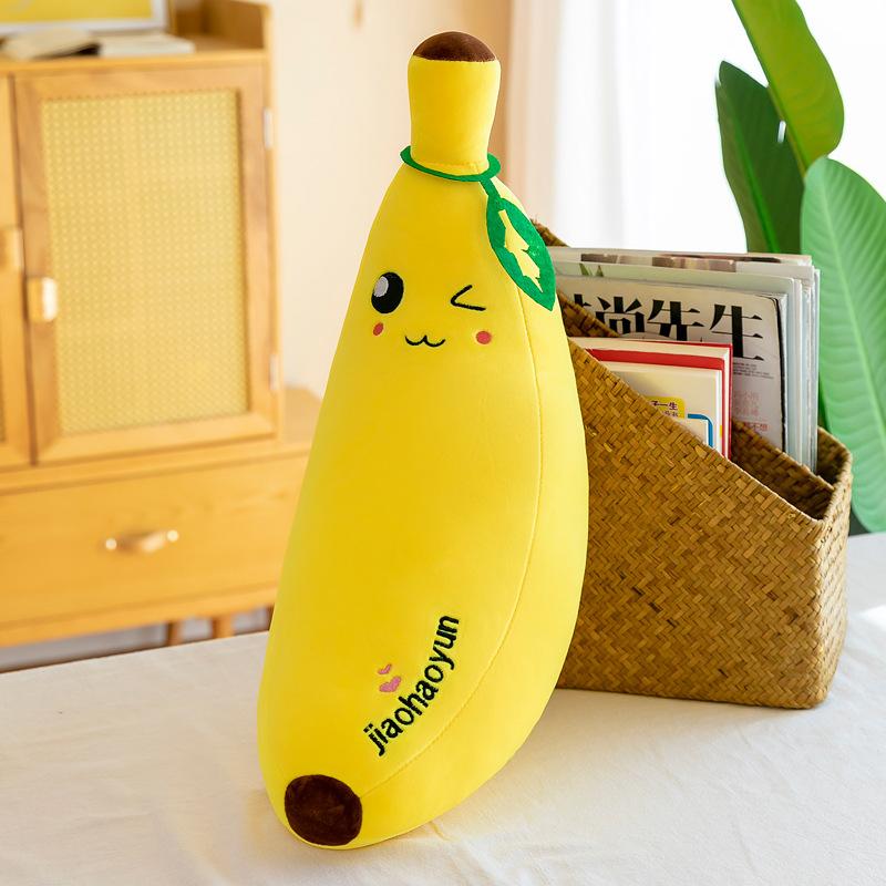 Banana Pillow Doll Plush Toy Fruit Pillow Girl Sleeping On Bed Super Soft Doll Gift
