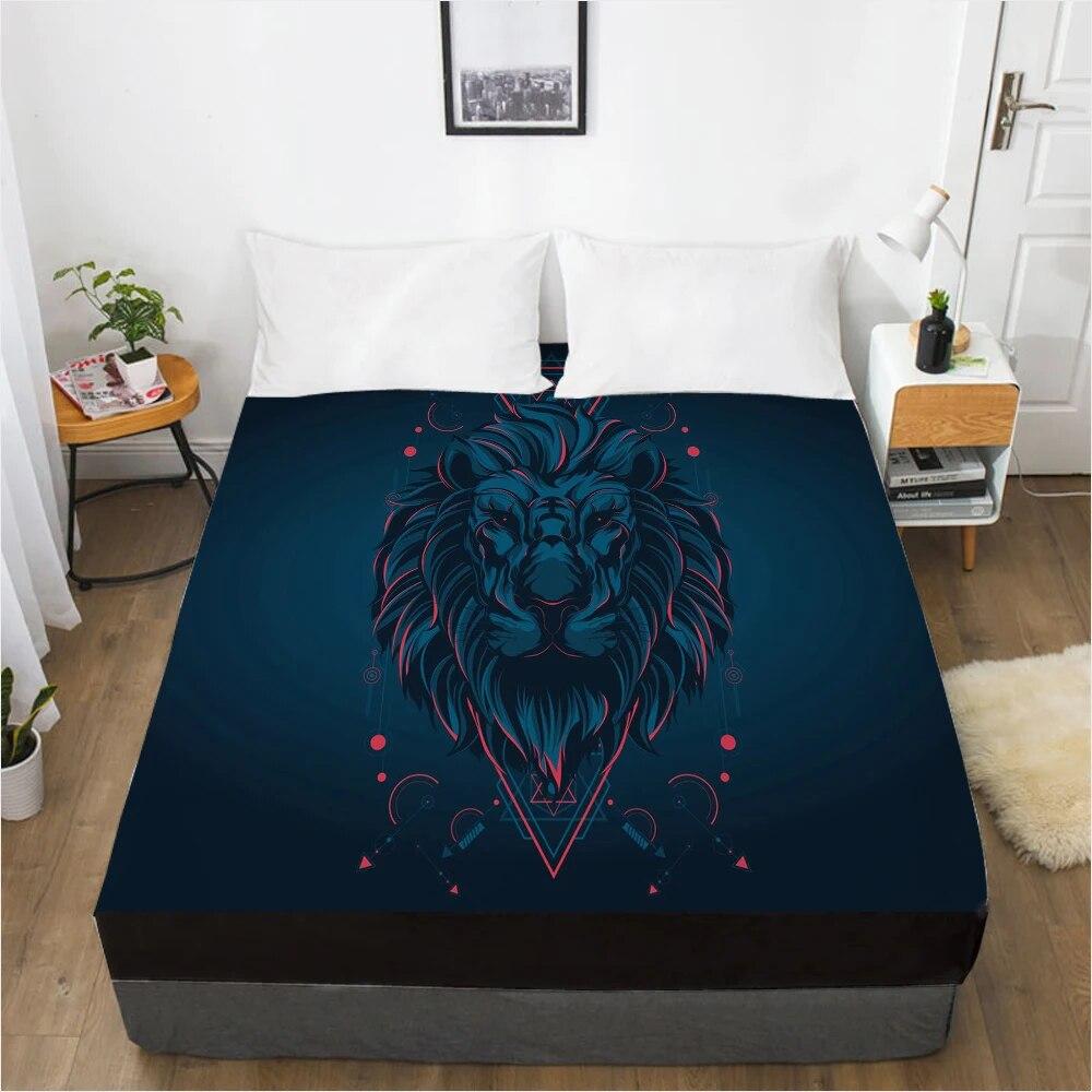 Customize Fitted Sheets Mattress Cover With Elastic Band 3D Bedsheet Linens 180x200 90x200 Bed Sheet Bedding Bohemia
