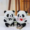 Cute Panda Doll Flower Plush Toy Giant Panda Doll Rag Doll Children's Birthday Gift Chengdu