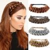 Adjustable NICESY Braid Headband Fishbone Braid Headband Synthetic Hair Accessories Elegant For Daily Use Hair Accessories Hair Hoop