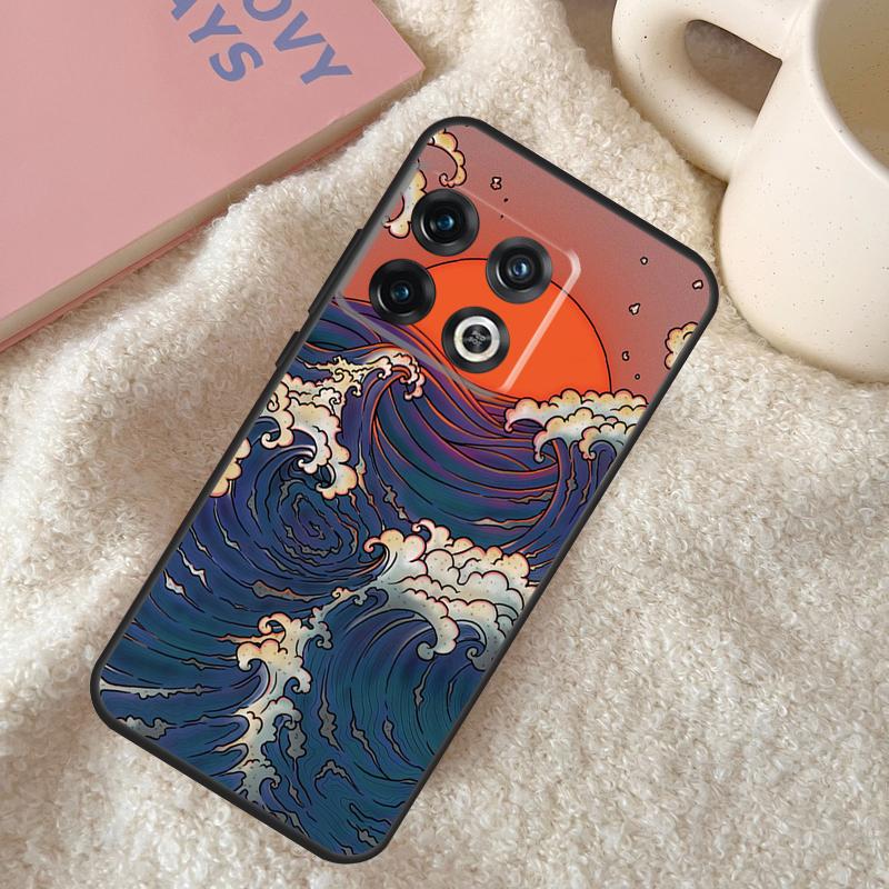 Japanese Wave Art Case For OnePlus Nord N10 N20 N100 N200 CE 2 Lite OnePlus Ace 8T 9R 10T 9RT 9 11 10 Pro Cover