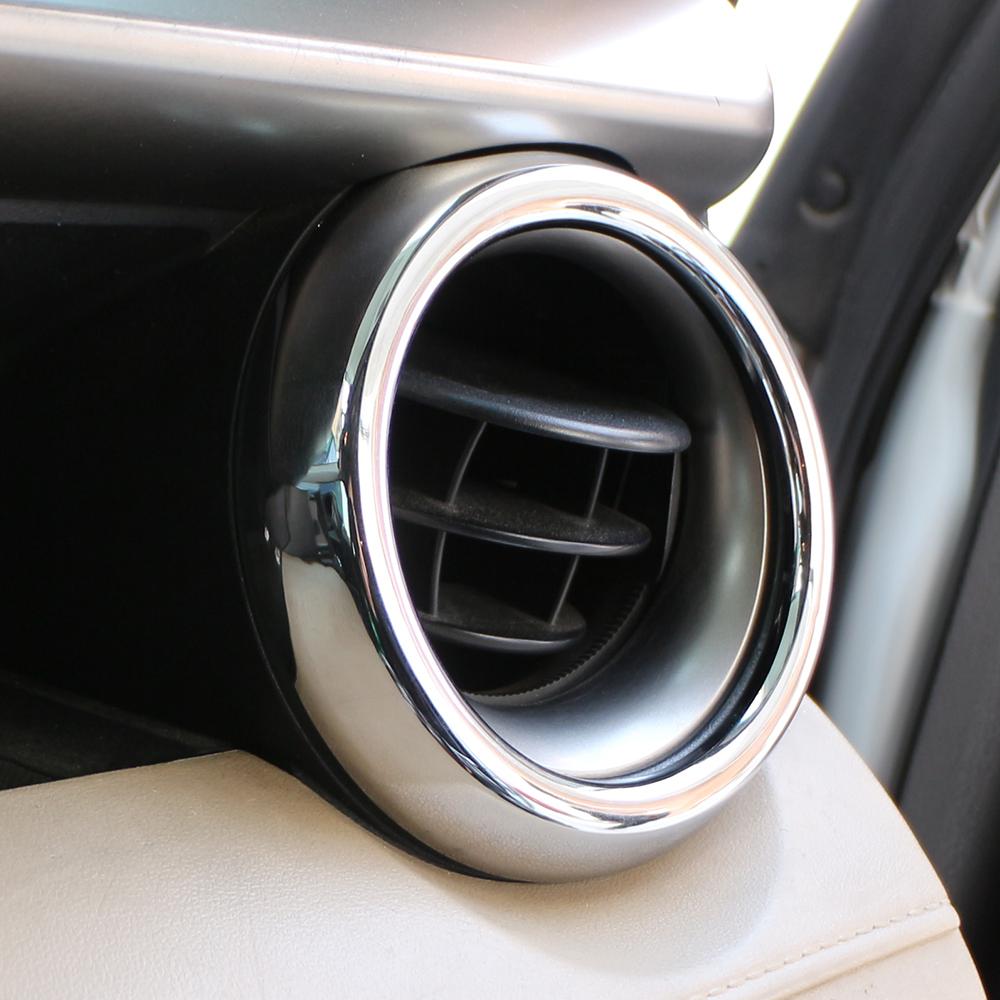 ABS Chrome Air Vent Outlet Cover for Toyota Rav4 2013 - 2017 RAV 4 Air Conditioning Panel Covers Trim Sticker