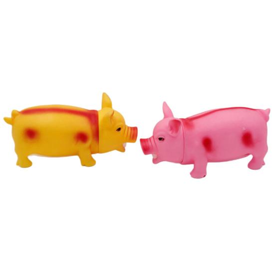 Screaming Pig Squeaky Toy with Realistic Sound Soft TPR Stress Relief Fidget for Kids Adults Cute Animal-Shaped Decompression Gadget