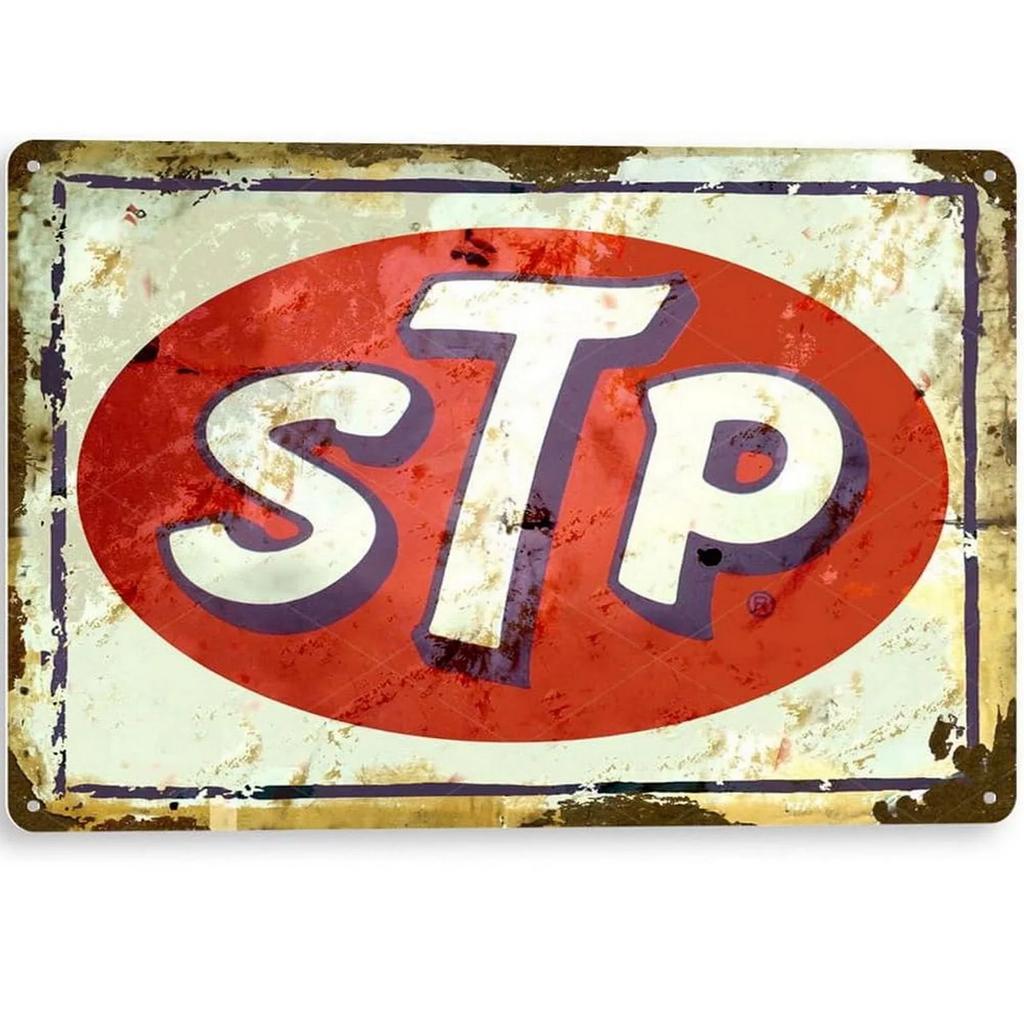 HD Metal Tin Sign Vintage Racing & Motor Oil Wall Decor Retro Martini Mobil Esso Castrol Gas Station Sign for Garage Man Cave