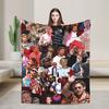 Cozy Blanket Plane Travel Ryan Gosling Collage Bedding Throws Aesthetic Bedspread For Home Decor