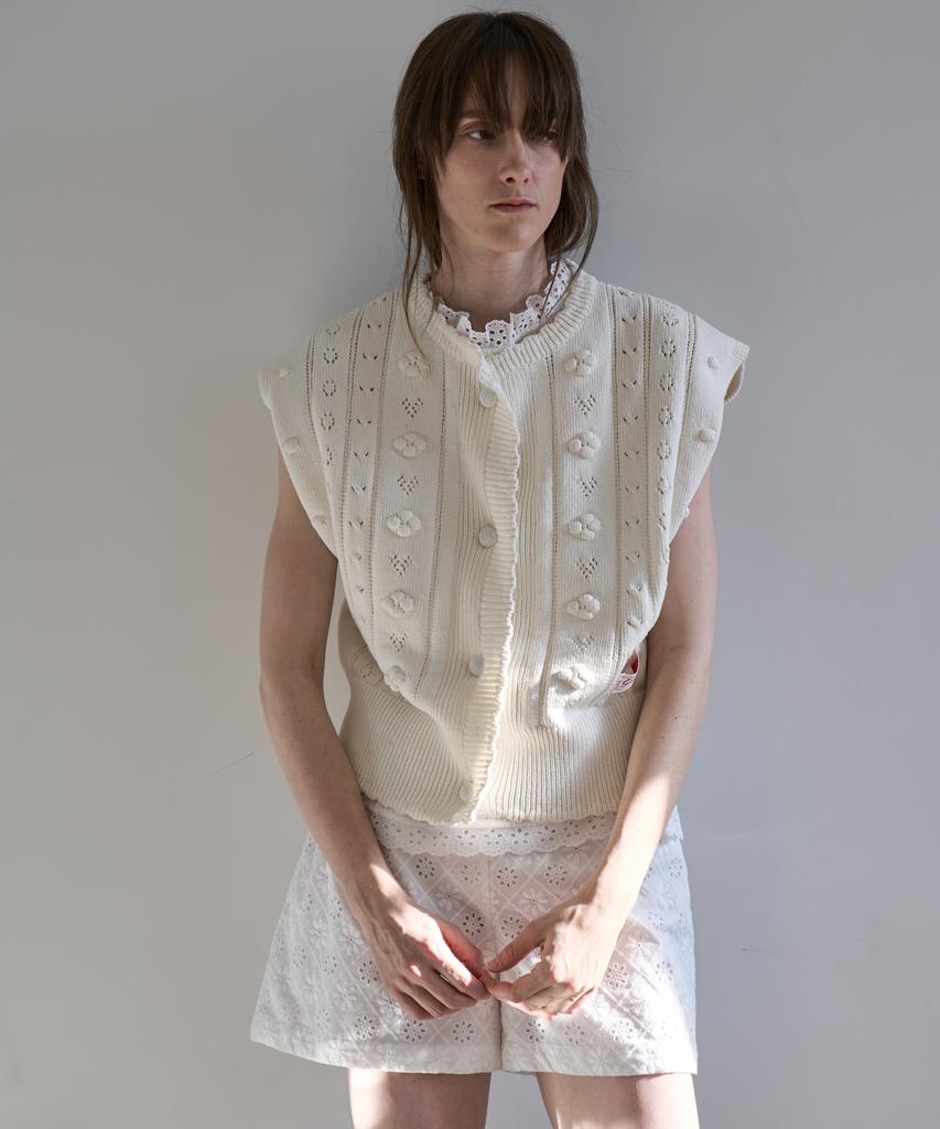 GRIDAJ Grida.J Jqd Knit Vest _ Ivory