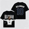 Jude Bellingham England NO.10 T-shirt Men and Women Summer Streetwear Cotton Clothing Fashion High Quality Oversized Short Sleeve Female Male Clothing