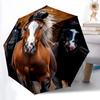 1pc Horses, Equine Automatic Open/Close Umbrella 8-Rib Strong Frame, Portable Travel Umbrella for Women & Men, Birthday Gift Parties, Everyday Use