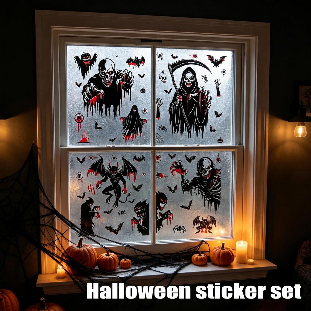 Halloween Sticker Set for Kids and Adults Scary Decorations Party Favors
