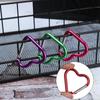 Hanging Climbing Accessories Heart-shaped Buckles Keyring Hook Keychain Clip Aluminum Carabiner