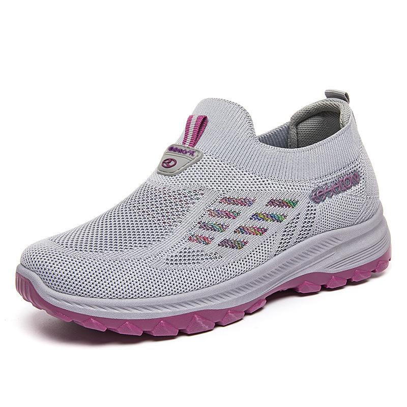 Walking Shoes for Women, Breathable Soft Soled Shoes for Middle-aged and Elderly Mothers