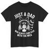 Gewoon Een Vader Die Altijd Terugkwam Met De Melk Grappig Verjaardags T-shirt