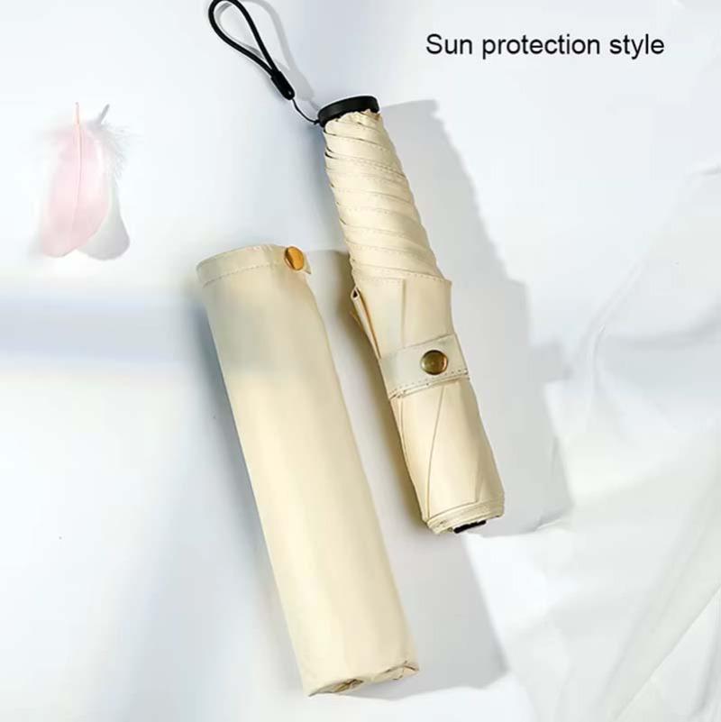 Parapluie ultra léger, mini parapluie, parapluie pliant pour femme, idéal pour le soleil et la pluie