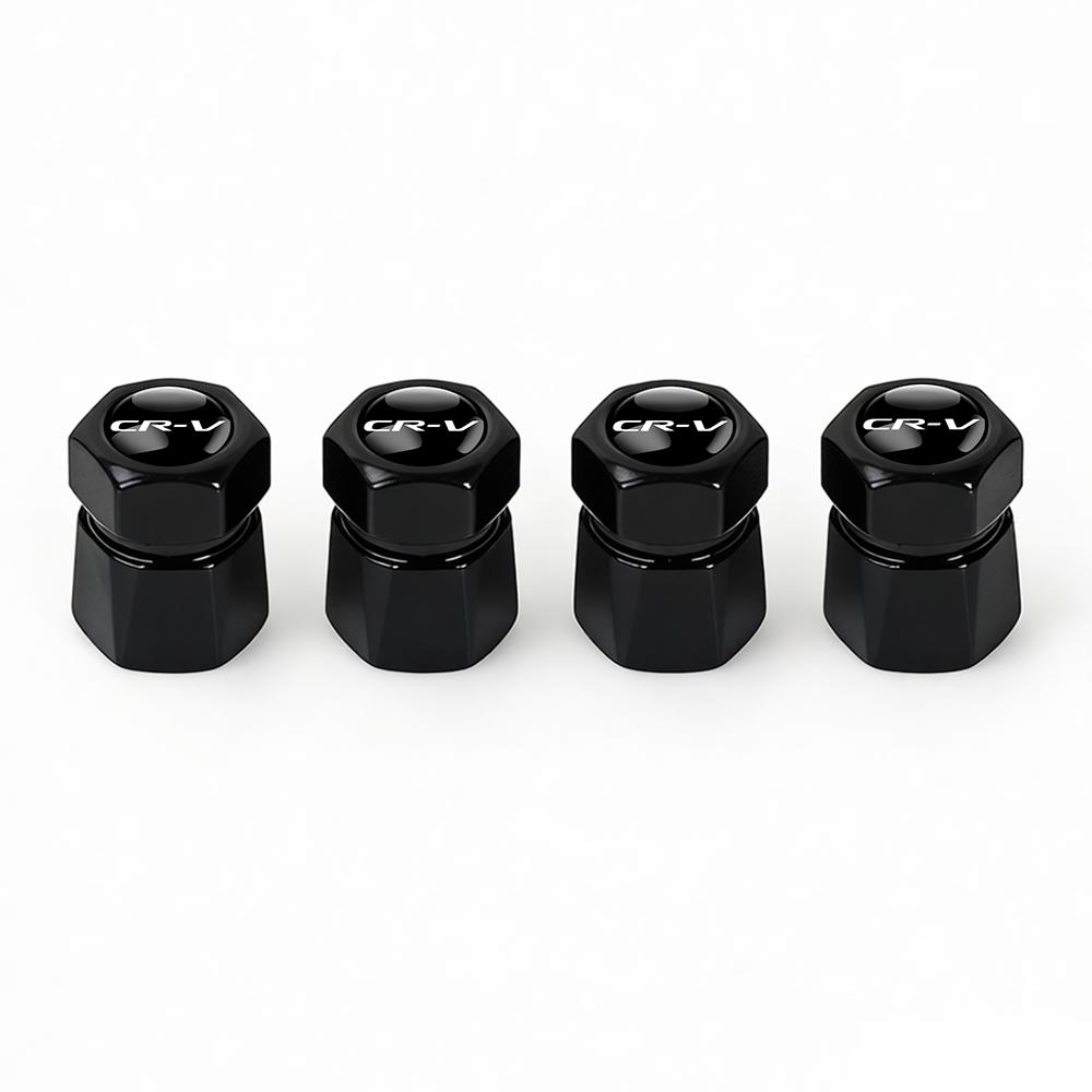 4Pcs Aluminum Car Tire Valve Caps Diamond Tyre Valve Airtight Cover Waterproof Dust For Honda City Odyssey CIVIC CRV Automobiles