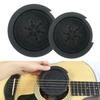 Botocoo Soundhole Cover Guitar Silicone Acoustic Guitar Silent Pickup Practice 2 Sizes Easy To Compatible with Acoustic Guitars Mute, Mute, Mute,