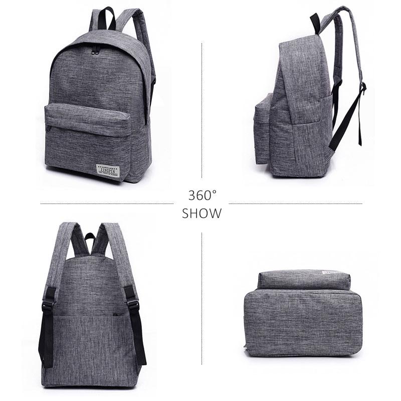 SCIONE Korean Simple Canvas Male Female School Laptop for Teenagers Travel Stachels Mochila Bag