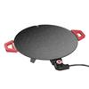 Electric Griddle Nonstick Round Plate Smokeless Indoor Electric Grill Fast-Heating Tabletop Grill for BBQ Steaks Pancakes Burgers
