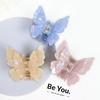 UXSL Colorful Double-Layer Butterfly Hair Claws for Women Girls Sweet Hair Clip Styling Tools Hairpin Acetate Barrette Headdress
