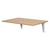 Mesa dobrável de parede com aba de queda em madeira, economizadora de espaço para cozinha, sala de jantar, quarto, 60x40x20 cm, natural