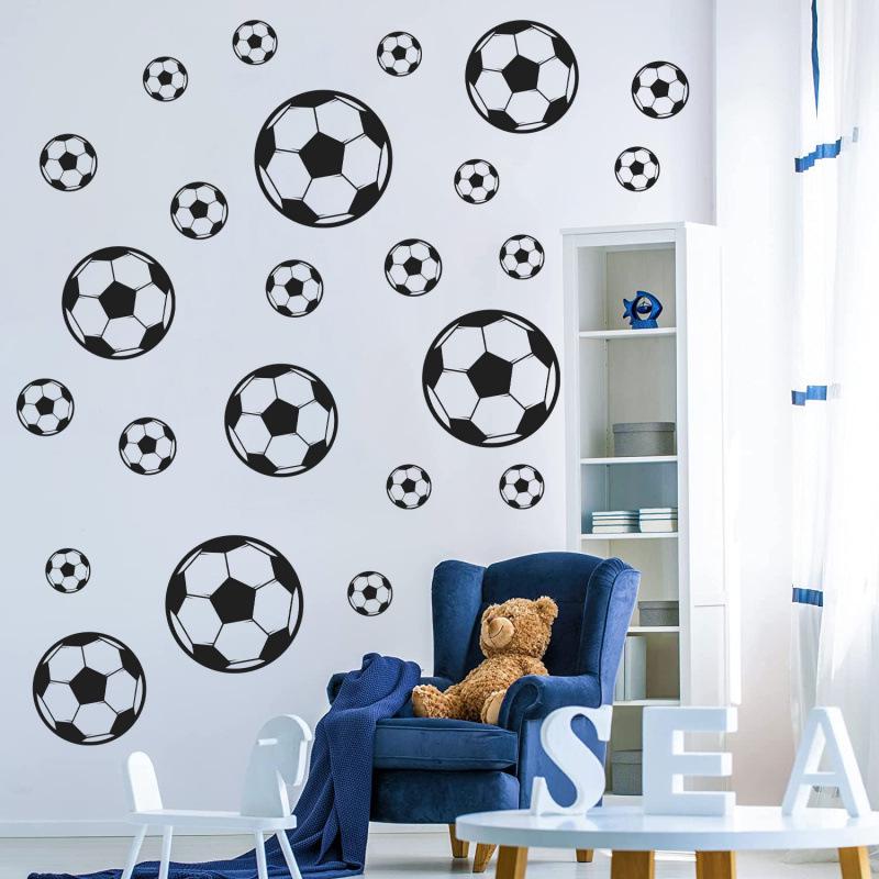 Cartoon Football Wall Sticker for Kids' Rooms and Playrooms
