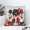 Mickey Minnie Cartoon Square Pillow Covers Polyester Couch Cushion Case Cool Decorative Pillow Cover 40*40