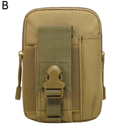 Tactical Molle Pouch Universal EDC Waist Bag with Cell Phone Holster Outdoor Belt Bag Gadget Pouch for Hiking Outdoor Adventures