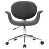 Dining Room Chair Swivel Grey Fabric