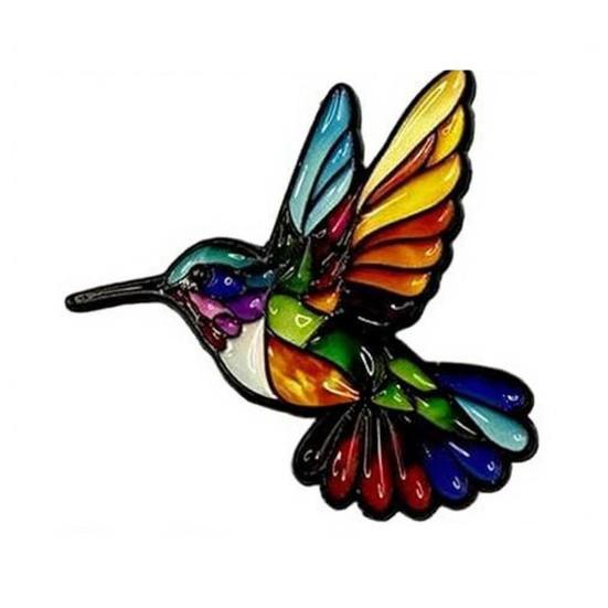 Broche émaillée Faune Mignon Animal Broche revers Colibri coloré Renard Loup Broche