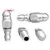 S-1Pc Stainless Steel Pressure Washer Nozzle 1/4" Quick Connect 5000 PSI Sewer Jetter Drain Cleaning Nozzle for Jetting Hose