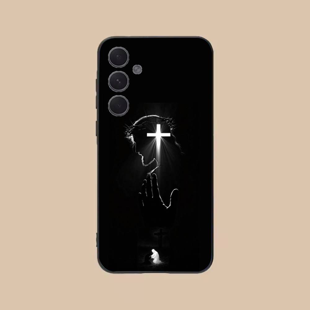 Orthodox Cross  Phone Case For Samsung S25,24,21,22,23,20,S30,Ultra,Plus, Fe,5G Silicone Cover