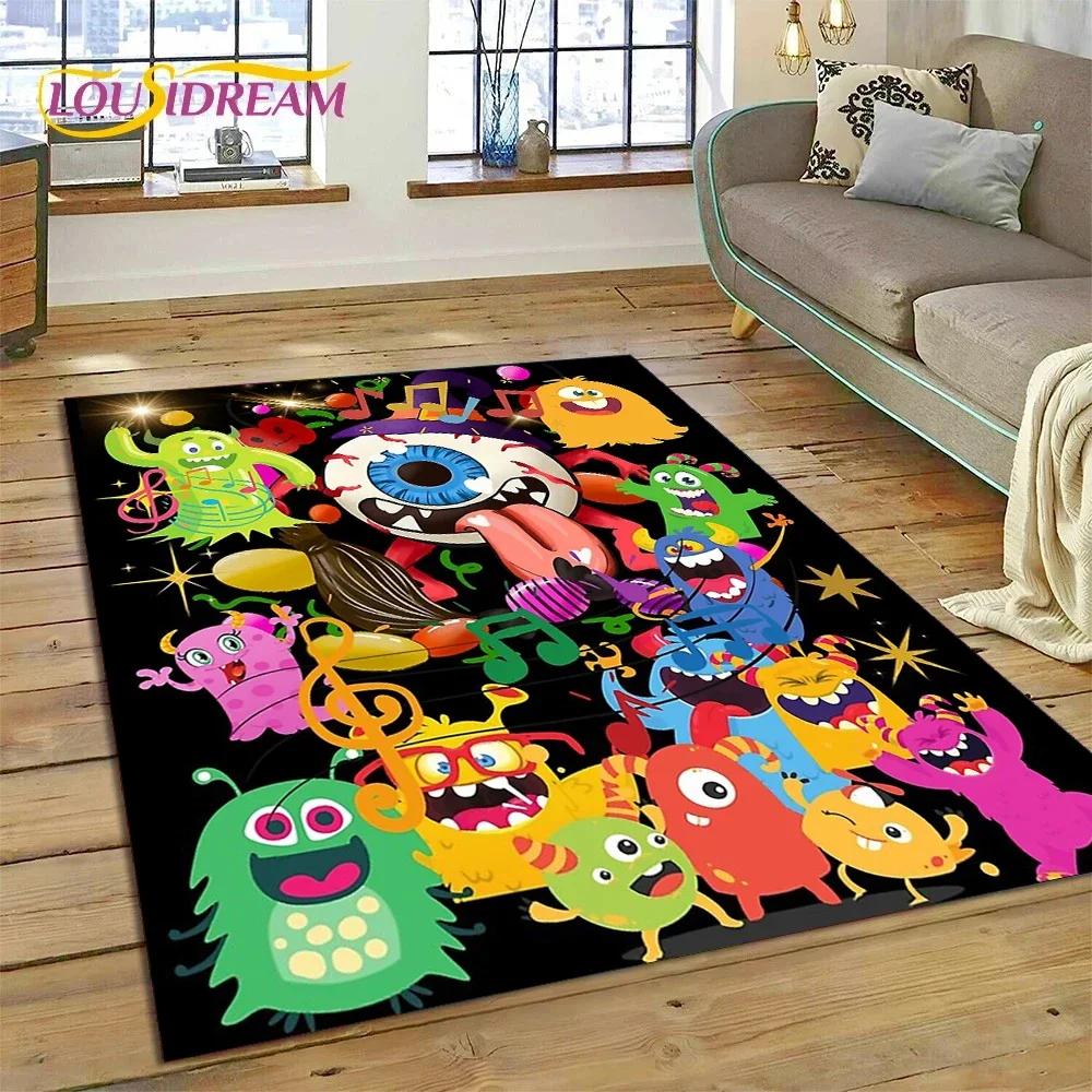 Tapis de dessin animé 3D My Singing Monsters pour chambre, salon, maison, décoration de canapé, grand tapis de sol décoratif pour jeu d'enfants