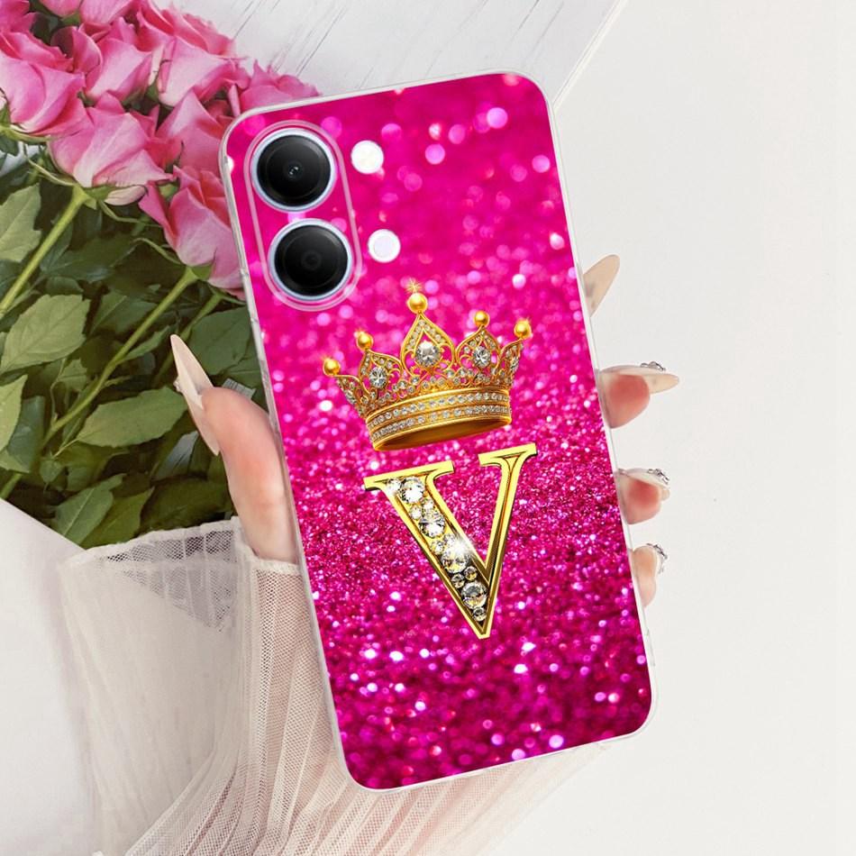 For Vivo Y05 Y11d 2026 Fashion Crown Letter Phone Case For Vivo Y11D Y05 4G Soft Silicone TPU Cases