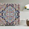 Mystical Mandala Moon Print Waterproof Shower Curtain - Stylish, Durable & Easy-Care Choice for Bohemian Bathroom Décor