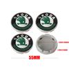 4pcs 55/65mm Car Original Wheel Center Cover Hub Cap For Skoda Roomster Octavia Rapid Fabia Yeti Superb RS Scala VII Karop Kamiq