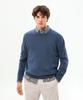 סוודר כותנה בסיסי עם צווארון עגול TOMMY HILFIGER (T12G0Kpo100Mt1Dvi)