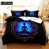 Boeddha Dekbedovertrek Boeddhistische Decoratie Exotisch Etnisch Slaapkamer Gelovige Vakantie Decoratief Dekbedovertrek Beddengoed Sets Voor Vrouwen Mannen Cadeaus