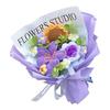 Crochet Flower Bouquet Handmade Knitted Cotton Thread Flowers Artificial Sunflower Wildflower Bouquet for Valentine's Day Anniversary Birthday