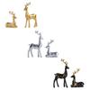 Reindeer Figurine Resin Ornaments Animal Statue Elk Deer Statue Elk Sculpture for Bookshelf Cabinet Living Room Desktop Office