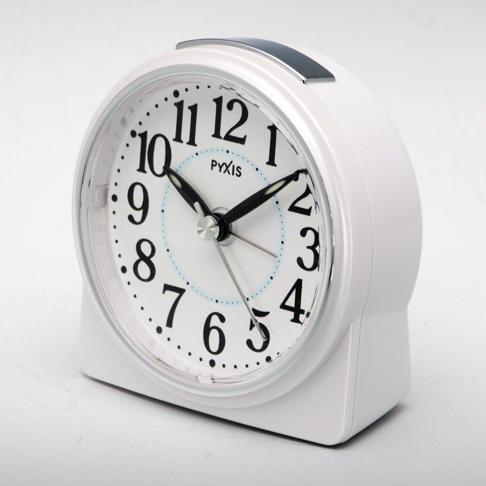 Seiko Clock Analog Alarm Clock PYXIS White Pearl NR439W SEIKO