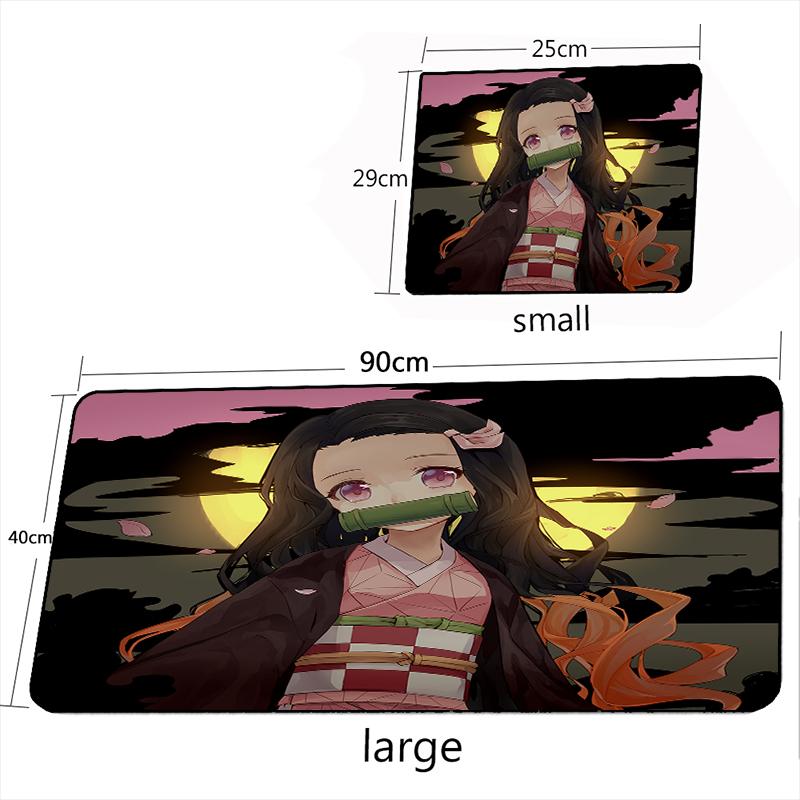 MRGLZY Kamado Nezuko Hot Anime Mouse Pad Demon Slayer Large Carpet DeskMat Computer Gamer Gaming Peripheral Accessories MousePad