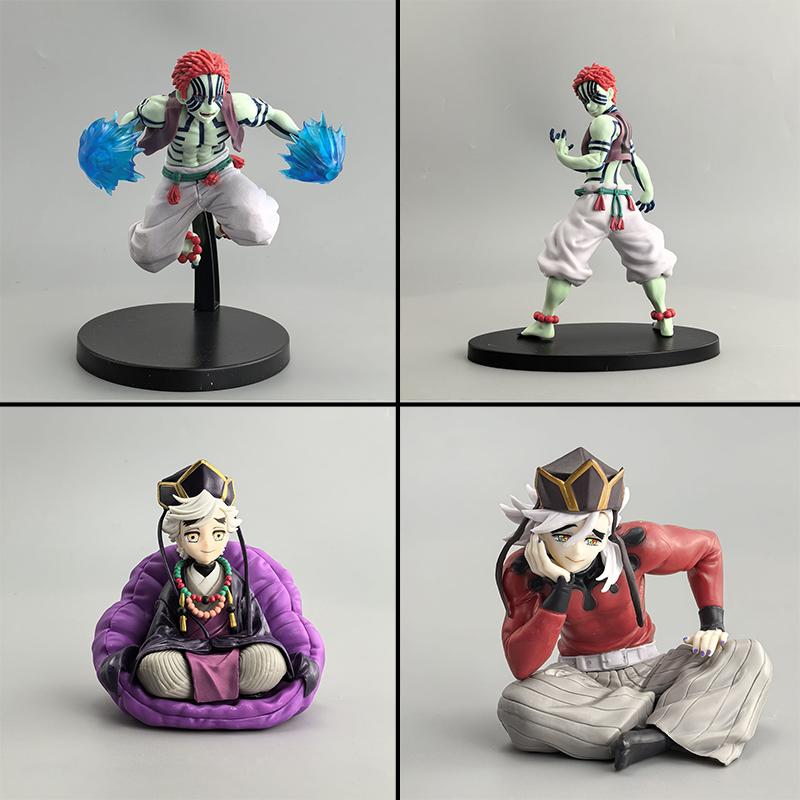 Hot Demon Slayer Douma Chokonose Noodle Stopper Pvc Model Figure Collectible Desktop Decorations Gift For Anime Collection Fans