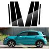 Fit for Volokswagen T-Cross/Tacqua 2019-2023 8pcs/set Car Window Pillar Posts Door Trim Cover Stickers Decal Auto Sticker Styling