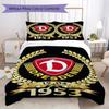 SG Dynamo Dresden Pattern Bedding Uilt Set Uilt Cover Pillowcase Home Decoration Birthday Gift (1 * Duvet Cover + 2 * Pillowcase Without Core)149