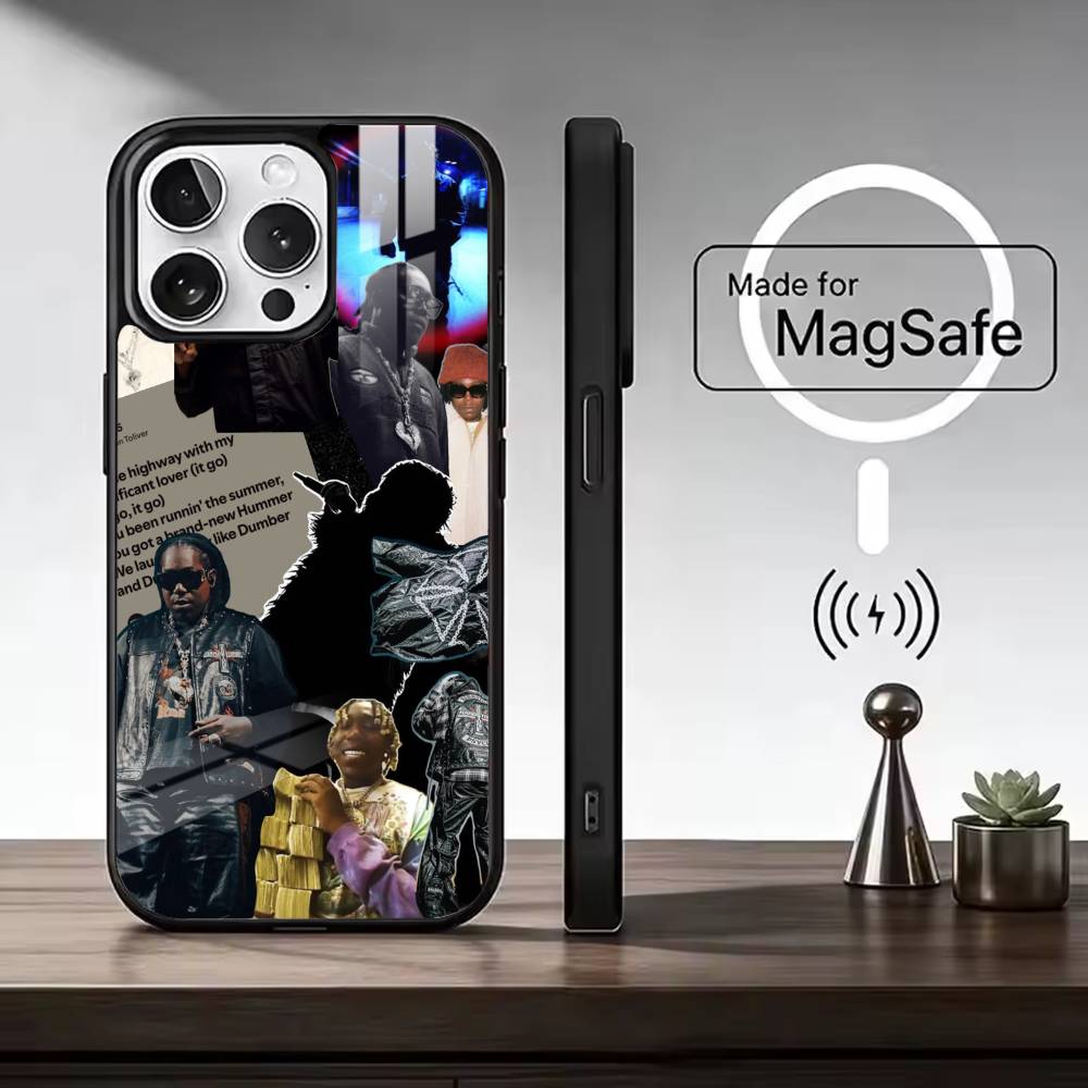 D-Don toliver Coole Rapper Handyhülle Für iPhone17,16,15,14,13,12,11 Plus,Pro Magnetisch mit Magsafe Kabelloses Laden