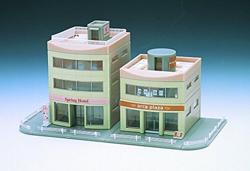 TOMIX N Gauge Round Building Set Beige 4049 Railway Model Supplies